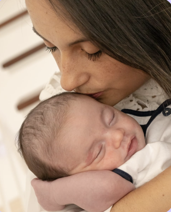 Paula com bebê