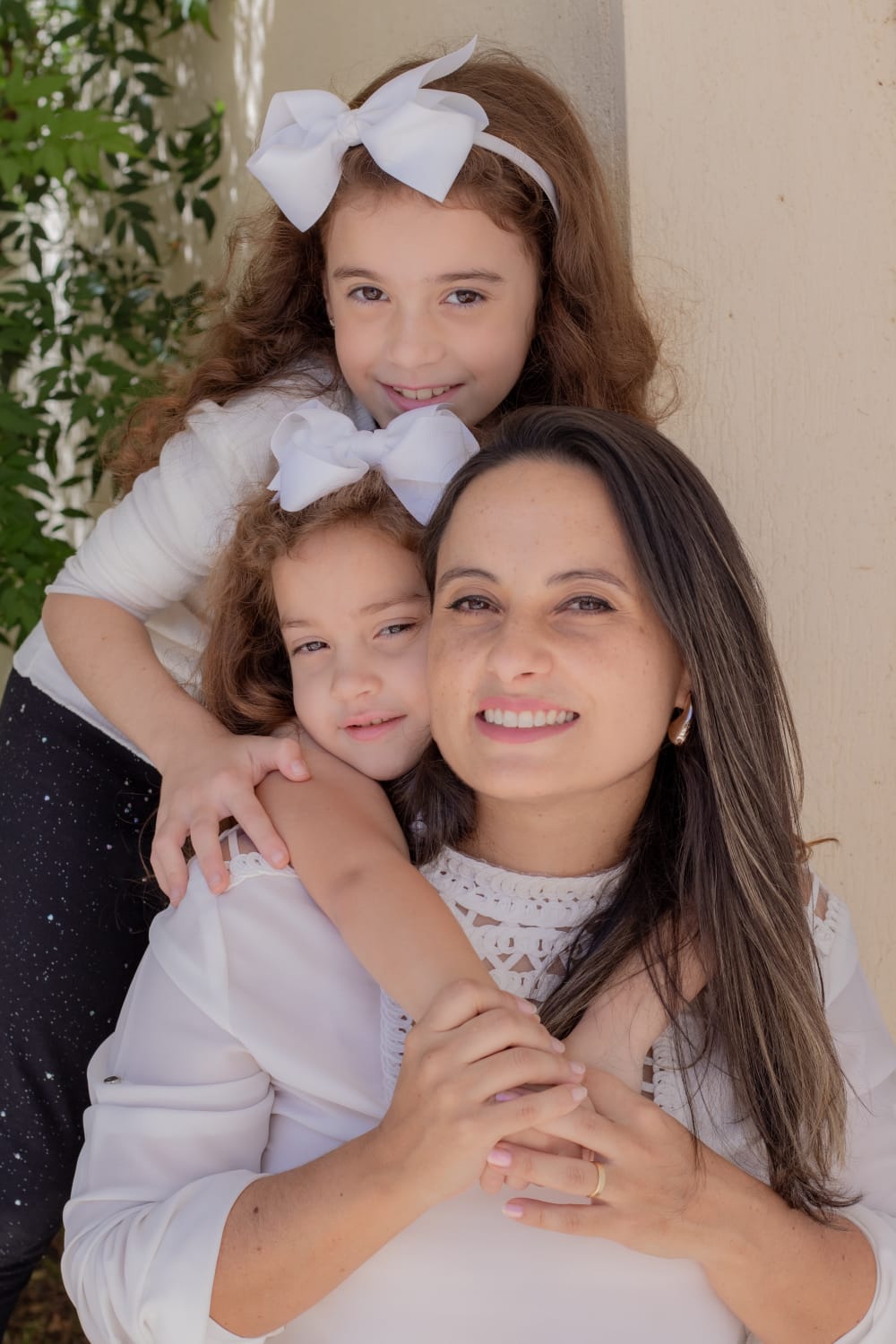 Paula Maia com sua família